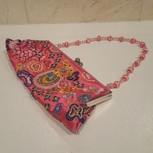 Beaded Pink Clutch Purse